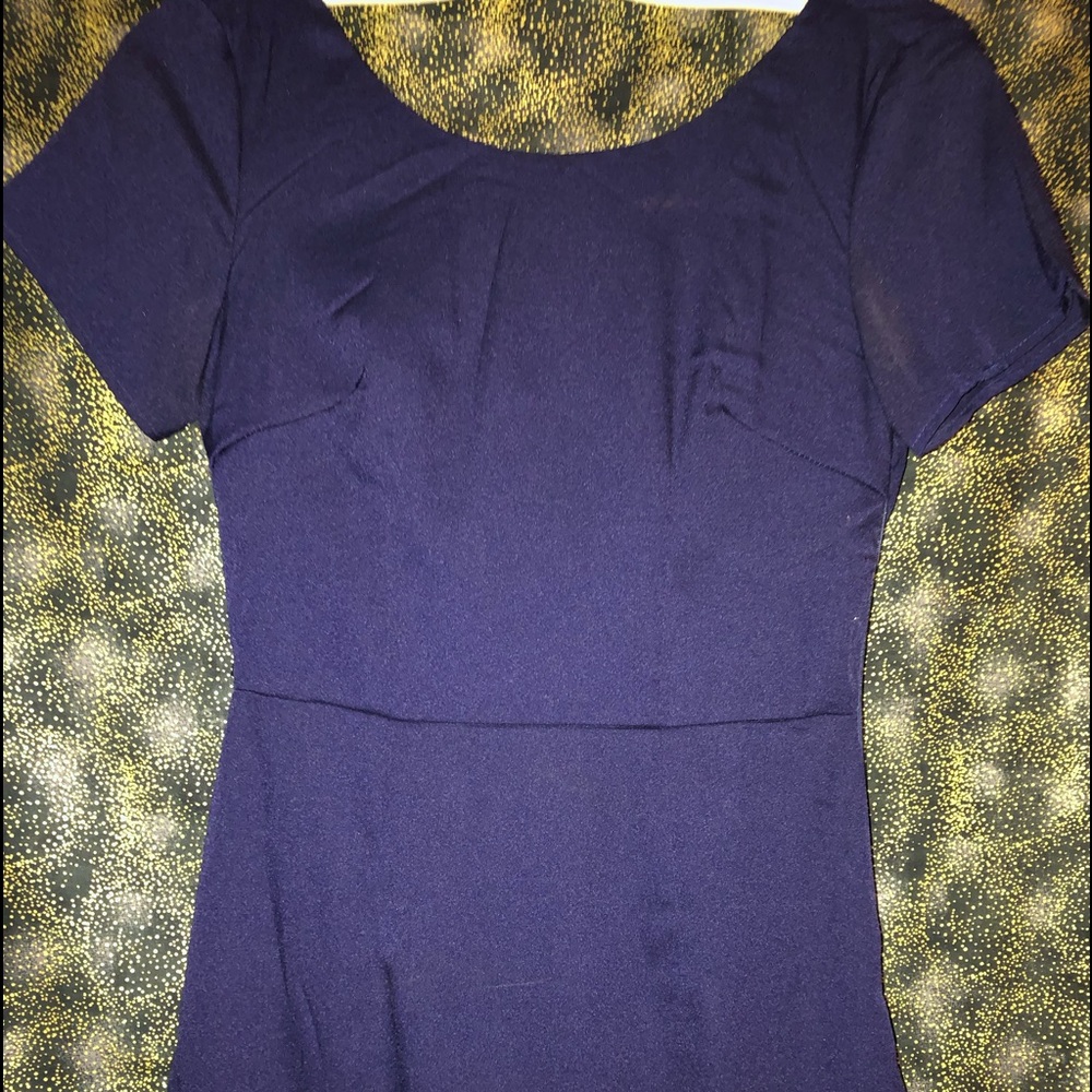 Navy blue mini dress